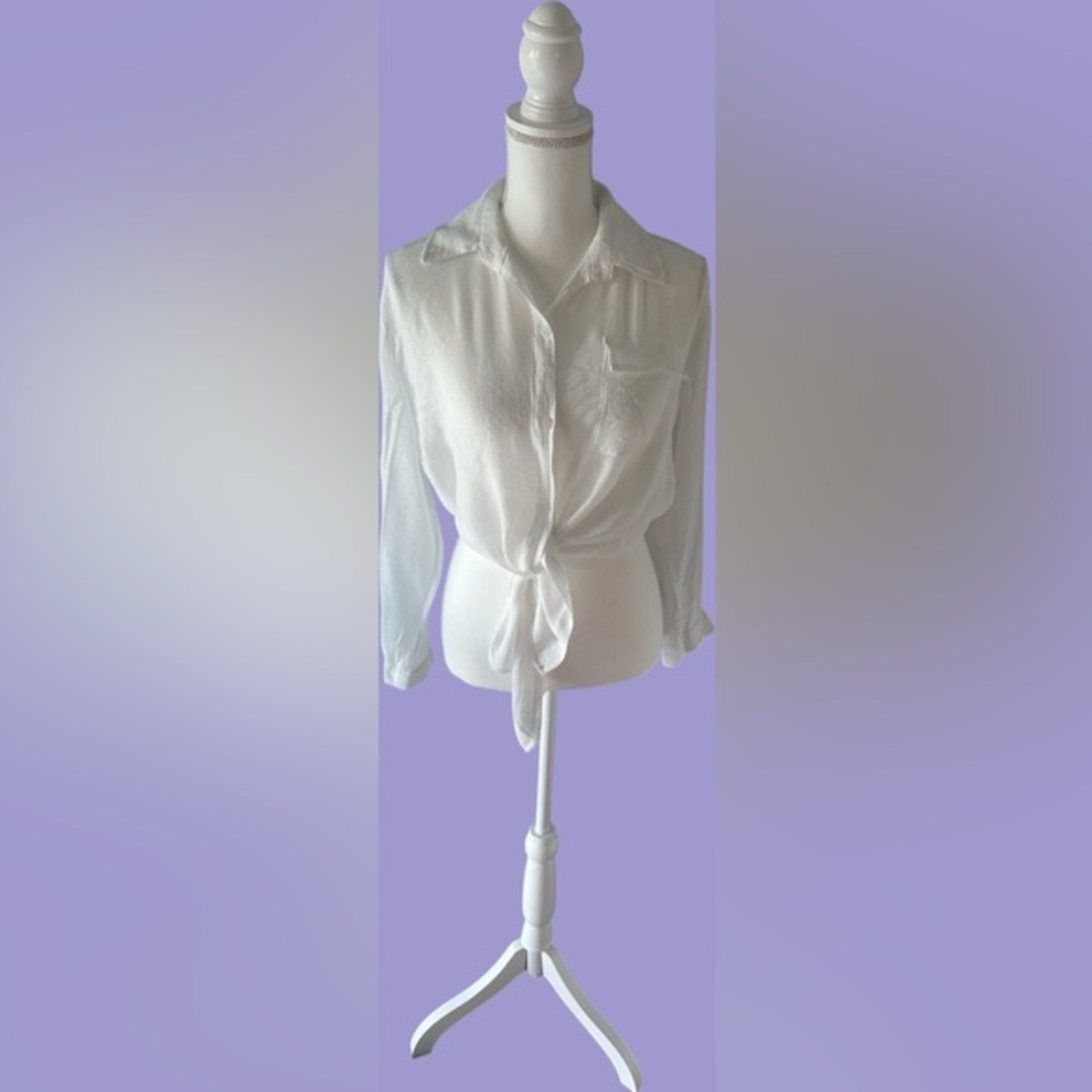 Elegant White Button Down Shirt for Women